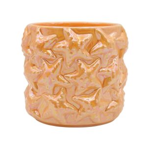 Pot Stella Parelmoer Finish Oranje Medium