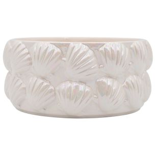 Planter Mare Parelmoer Finish Wit