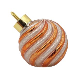 LED Christmas ball 17.5x14.5x15.5 orange