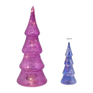 LED Christmas tree d7.5xh21.7 blue+pearl
