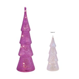 LED Christmas tree d9.8xh31.5 light pink+pearl