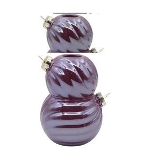 Vase d4.2/13xh24 aubergine+pearl