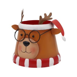 Pot d13/19.8xh18.5 brown