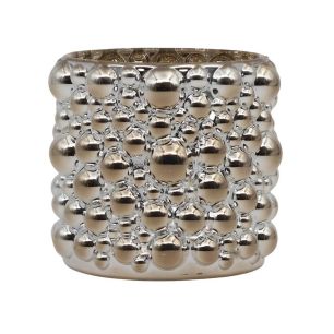 Candle holder d7.5/8.8xh8 silver