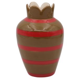 Vase d6.1/11.3xh16.5 brown/red