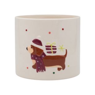 Pot d19/19.5xh15.3 purple