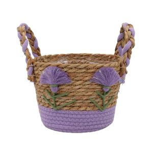 Basket d20xh15 lavender/natural