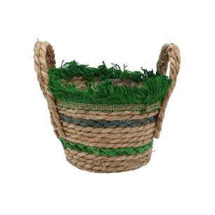 Basket d16/17xh12 green/natural