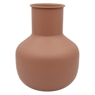 Vase d12/23.5xh30 light brown