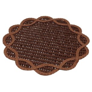 papier set de table d38xh0.5 brun
