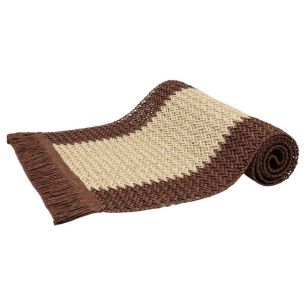 chemin de table 30x124x0.2 brun/naturel