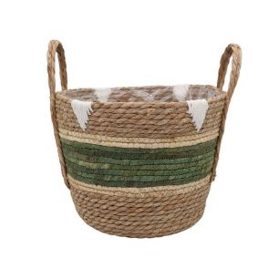 panier M d36xh28.5 naturel/vert