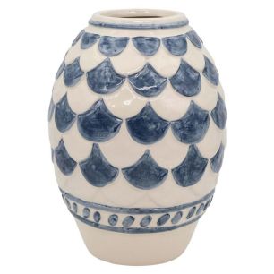vase d11/21xh28.5 bleu