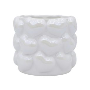 Pot d12.8/14.7xh12.8 white