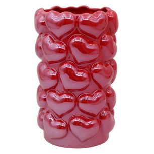 Vase d12/14xh23 red