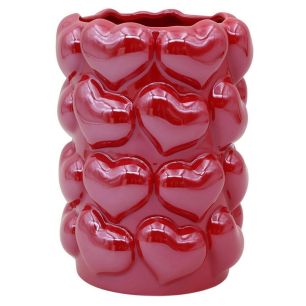 Vase d11/13xh18 red
