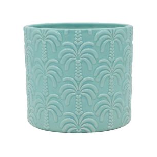 Pot d16.4xh14.6 turquoise