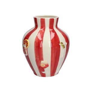 Vase d9.5/18xh21.5 red