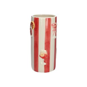 Vase d10/11xh22.2 red