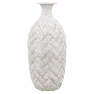 Vase d9.2/19xh41.5 off white