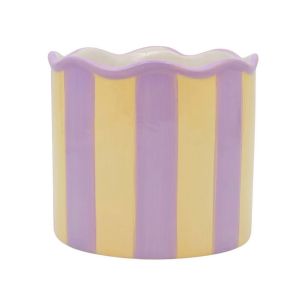 pot d13.5xh12.3 violet/jaune