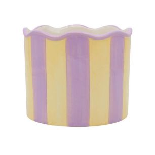 pot d15.8xh12.8 violet/jaune