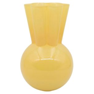 Vase d14.8/17.5xh28 mustard