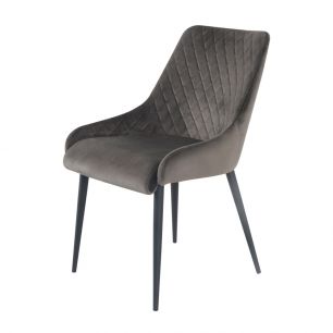 Dining room chairs Velvet Velvet Bella - Velvet Gray
