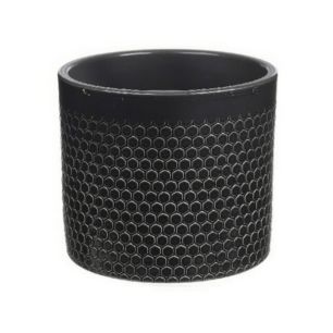 Pot Capri Glazuur Metallic Graniet