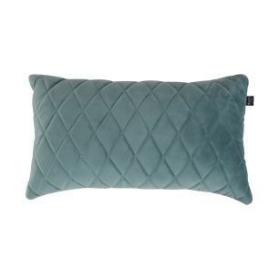 Living room Decorative cushion checkering Rectangle 45x24cm Cushy - Velvet Mintgroen