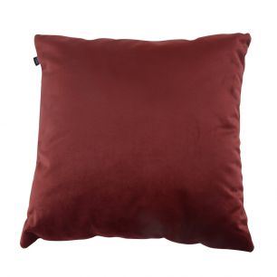 Ornamental cushion Cushy Living room Bedroom Square 45x45cm - Velvet Bordeaux red