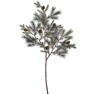 Pine spray w/ice 65cm green
