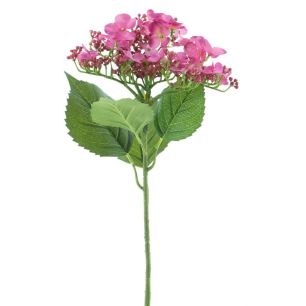 Butterfly hydrangea spray lt red/pin70cm