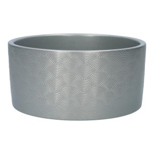 Planter Napoli Metallic Zilver Small