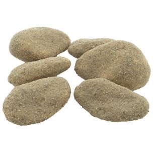 Moss stone ass. X6 w/polybag brown