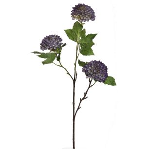 Dahlia sprayx3 75cm purple