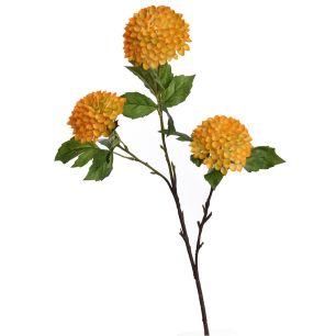 Dahlia sprayx3 75cm yellow