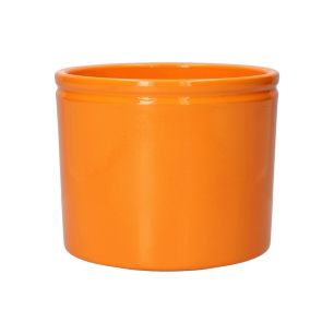 Pot Lucca1 d23.3xh21.5 mandarine shiny