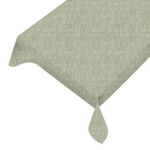 Jessica tablecloth coated linen green 140cmx20mtr