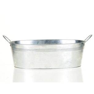 Planter Parkin Ovaal Zilver Medium