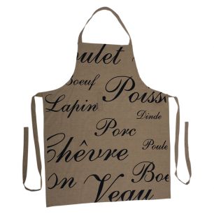 Schort lang paris cuisine navy