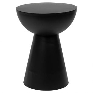 Table en metal noir mat 40x40xh50cm