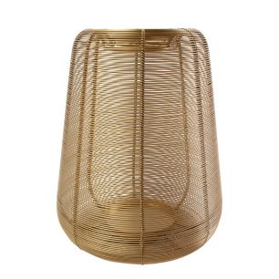 Lantern Iron dara gold h30 d24cm