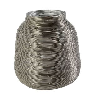 Lantern Iron kira silver h25 d20cm