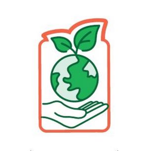 Globe with hand - small