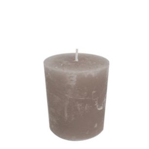 candle taupe 7x10cm*