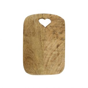 snijplank hart mango hout 25cm