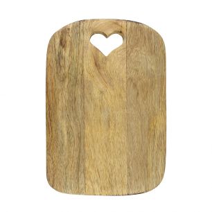 snijplank hart mango hout 30cm