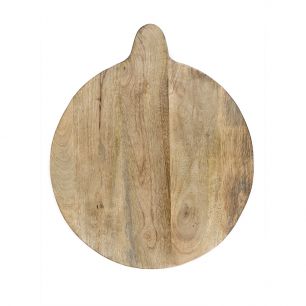 snijplank mango hout rond poot dia 40cm*