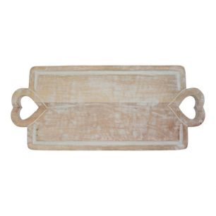 Chopping Board mango wood heart 64x27cm